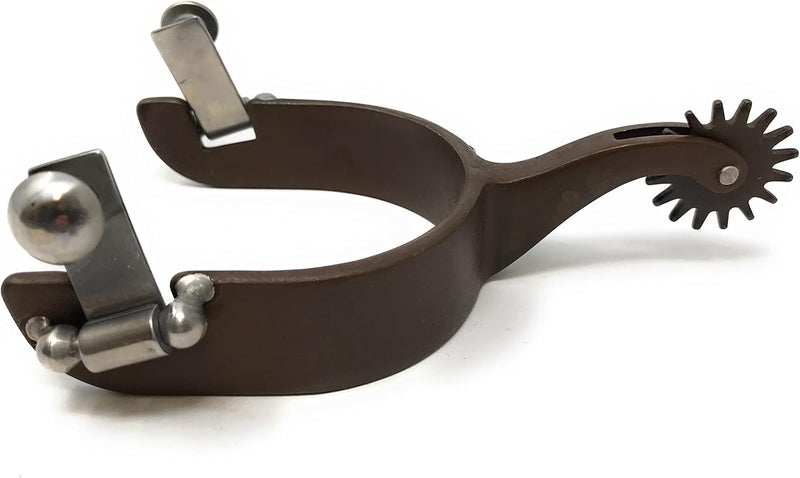 AJ Tack Ladies Antique Brown Western Spurs - Image 5